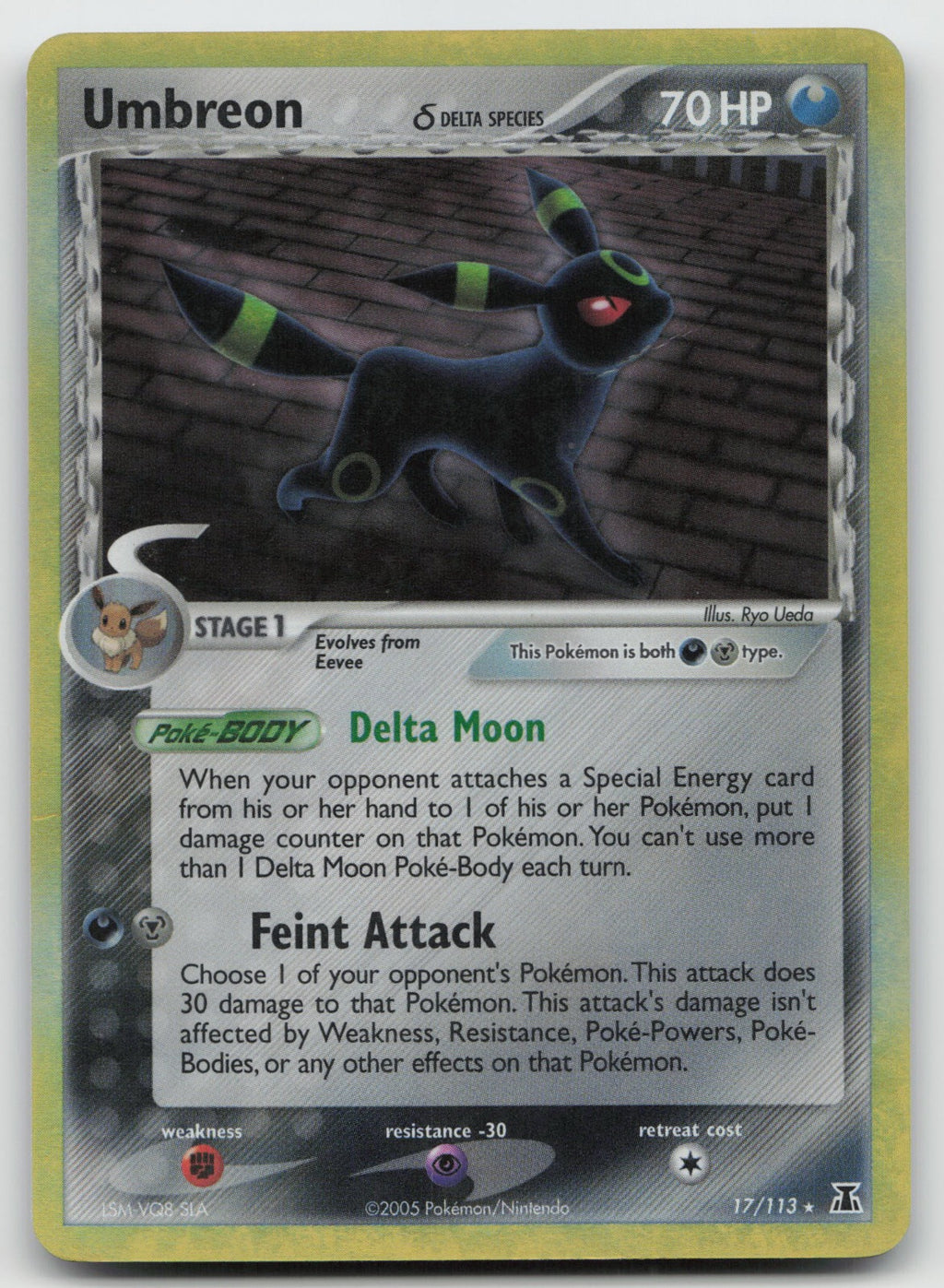 Umbreon (Delta Species) Holo Rare Delta Species 17/113 DMG