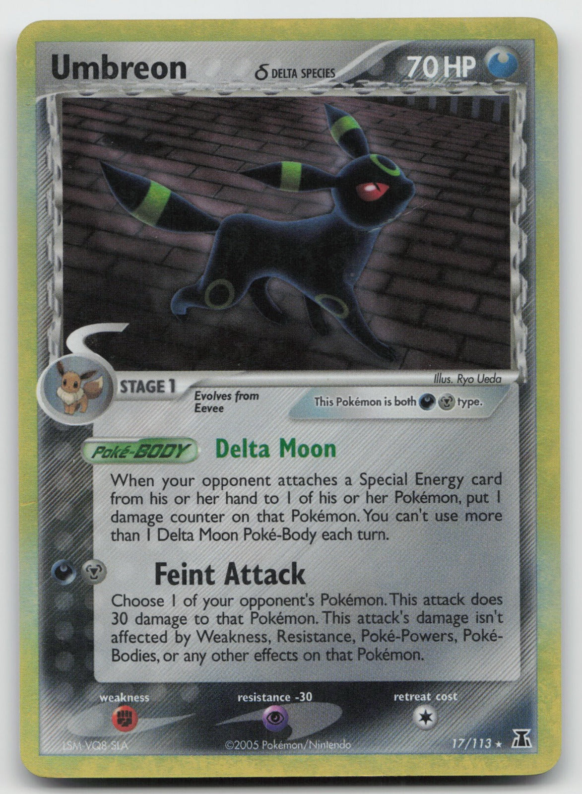 Umbreon (Delta Species) Holo Rare Delta Species 17/113 DMG