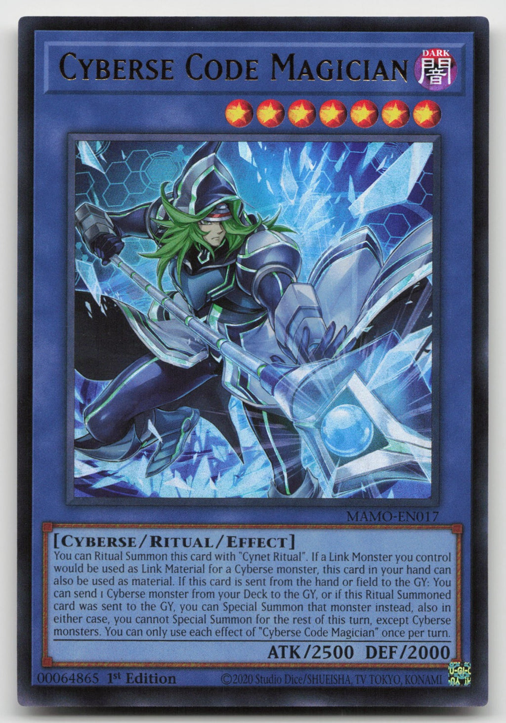 Cyberse Code Magician 1st Edition Ultra Rare Magnificent Monsters MAMO-EN017 NM