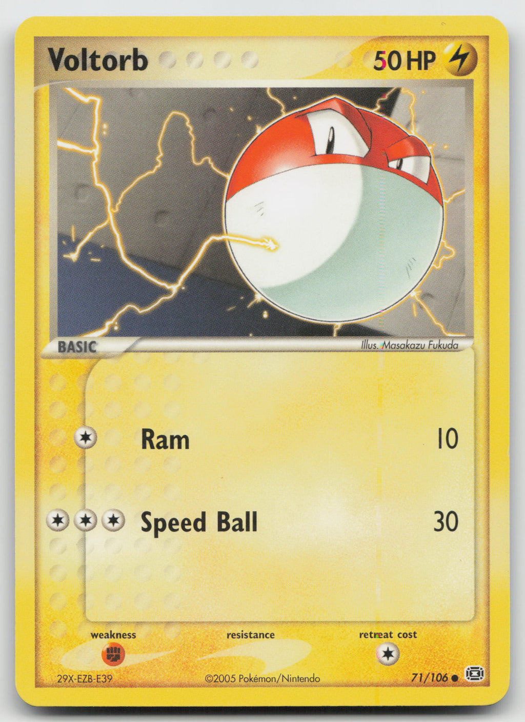 Voltorb Common Normal Emerald 71/106 LP