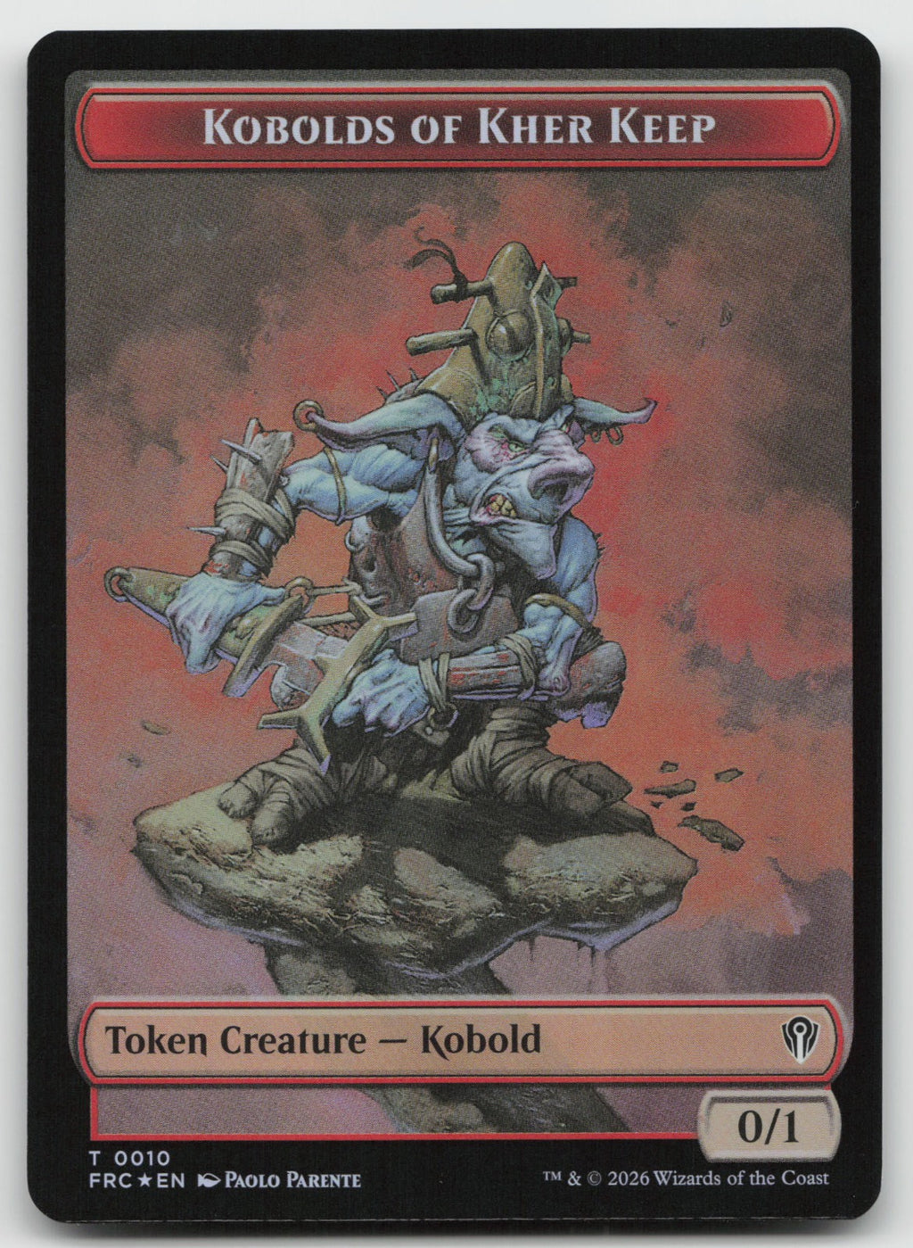 Kobolds of Kher Keep/Map Double-Sided Token T Foil Reality Fracture 10/14 NM