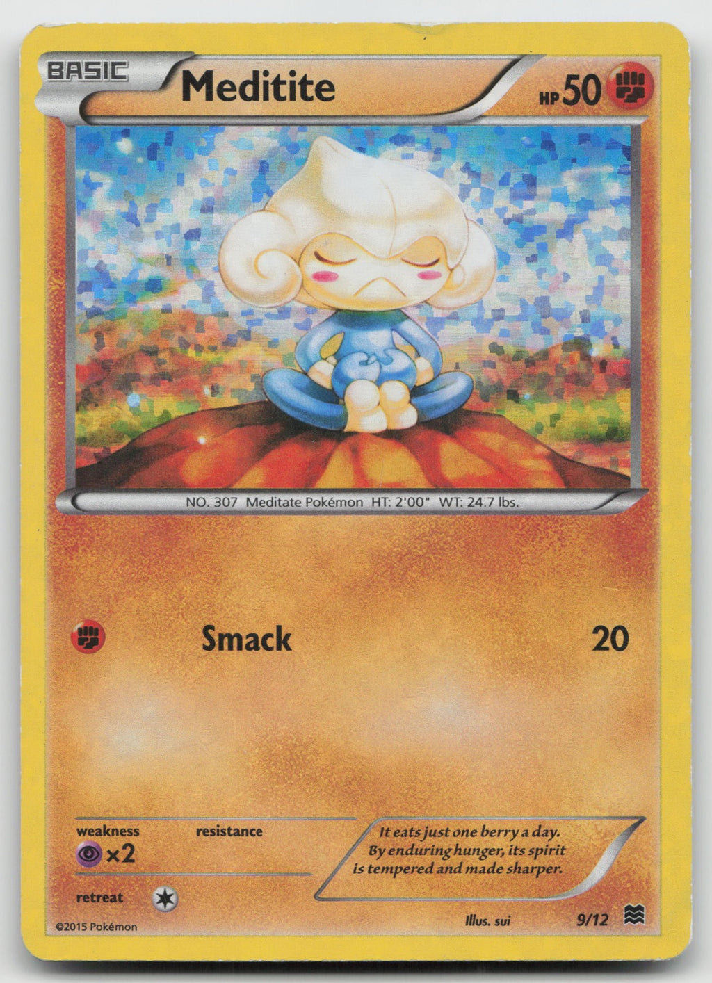 Meditite - Holo McDonald's Promos 2015 9/12 DMG