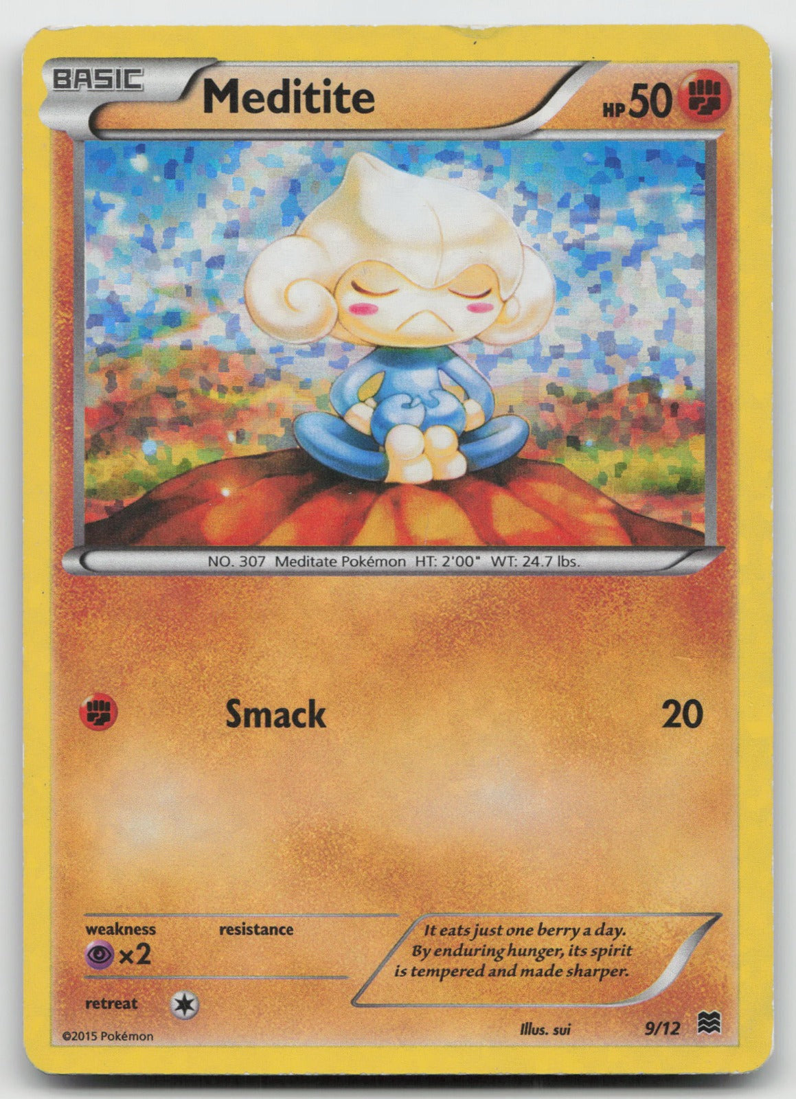 Meditite - Holo McDonald's Promos 2015 9/12 DMG