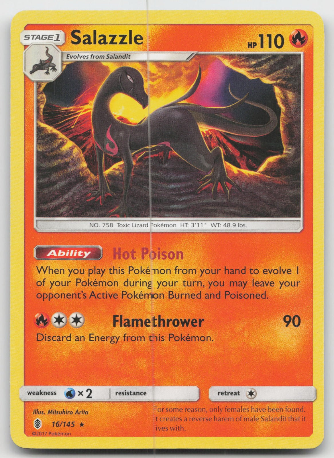 Salazzle Rare SM - Guardians Rising 16/145 VLP