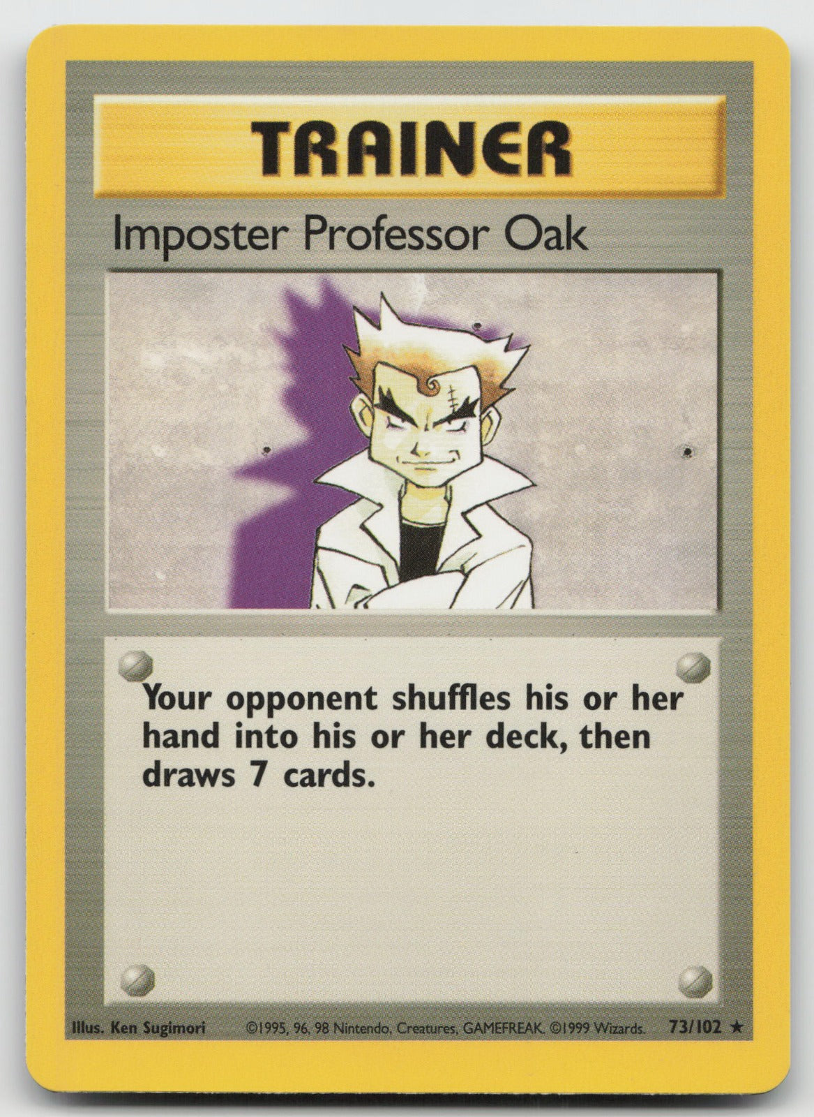 Imposter Professor Oak Rare Base Set 73/102 NM