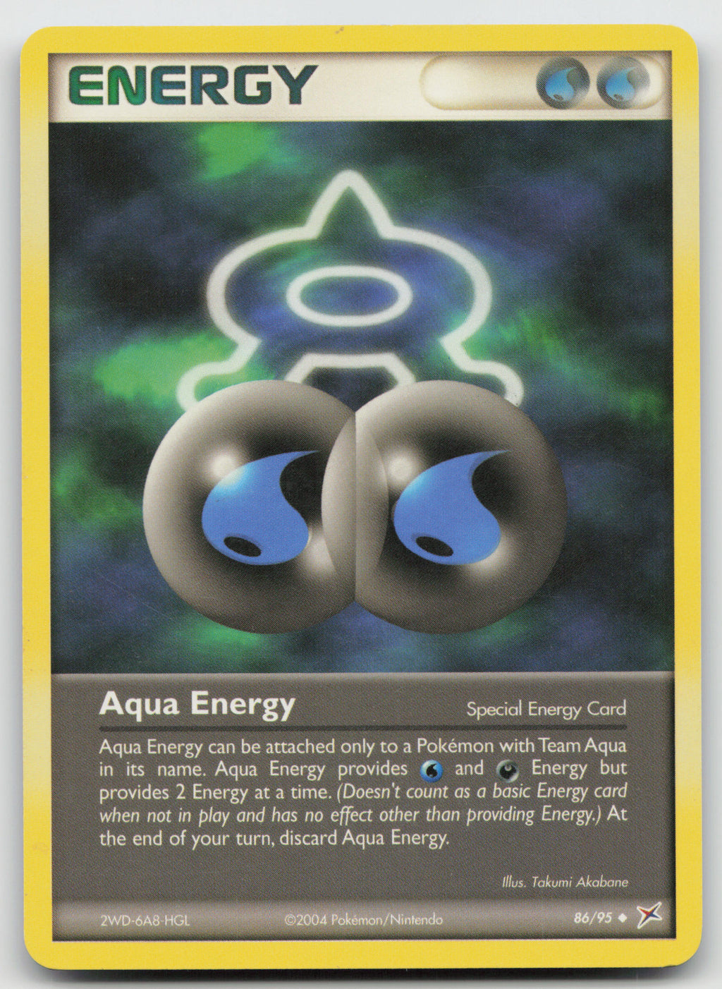 Aqua Energy Uncommon Normal Team Magma vs Team Aqua 86/95 LP