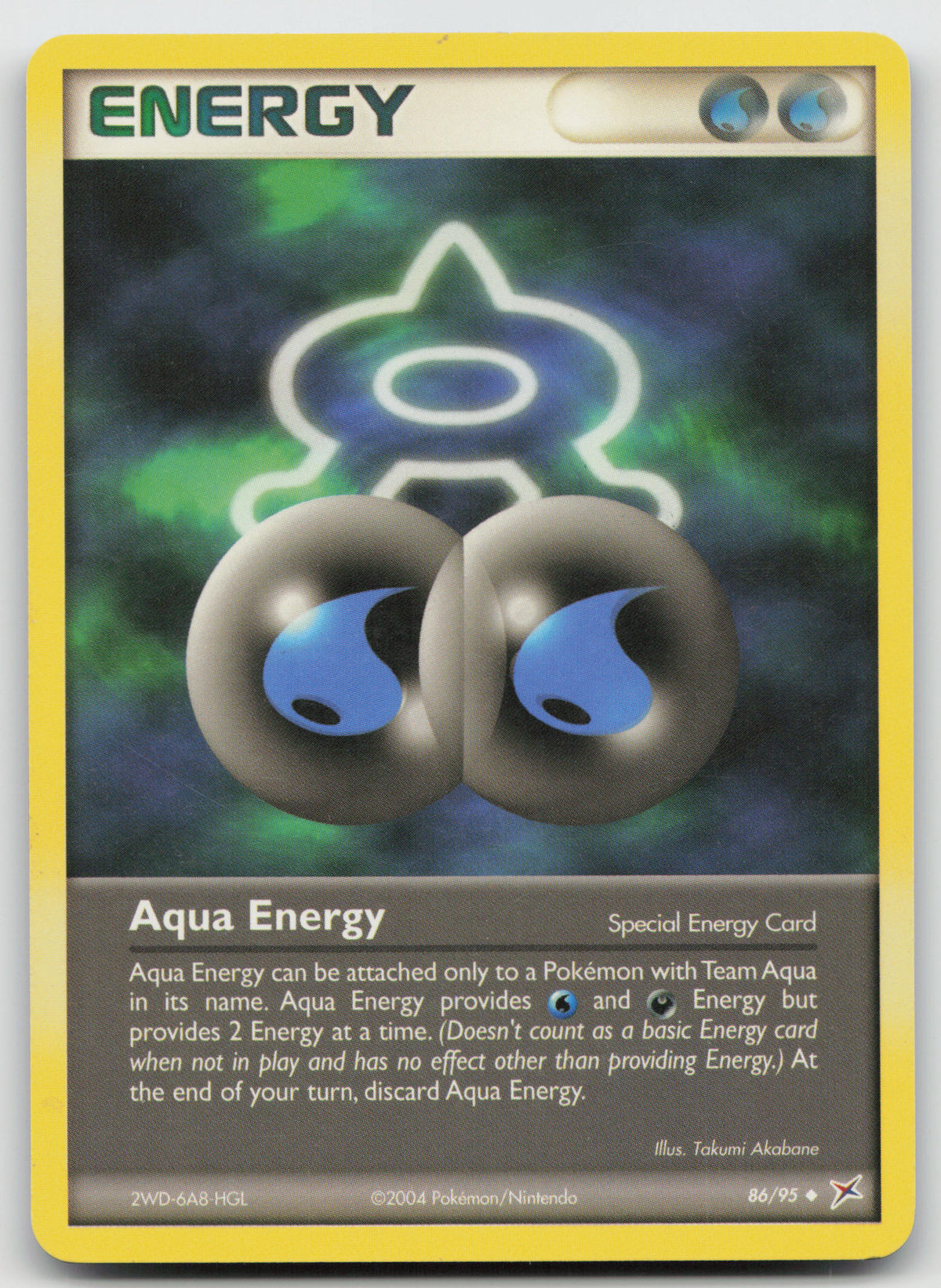 Aqua Energy Uncommon Normal Team Magma vs Team Aqua 86/95 LP