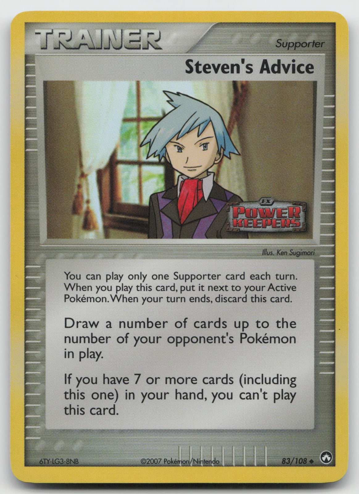 Steven's Advice Uncommon Reverse Holo Power Keepers 83/108 NM