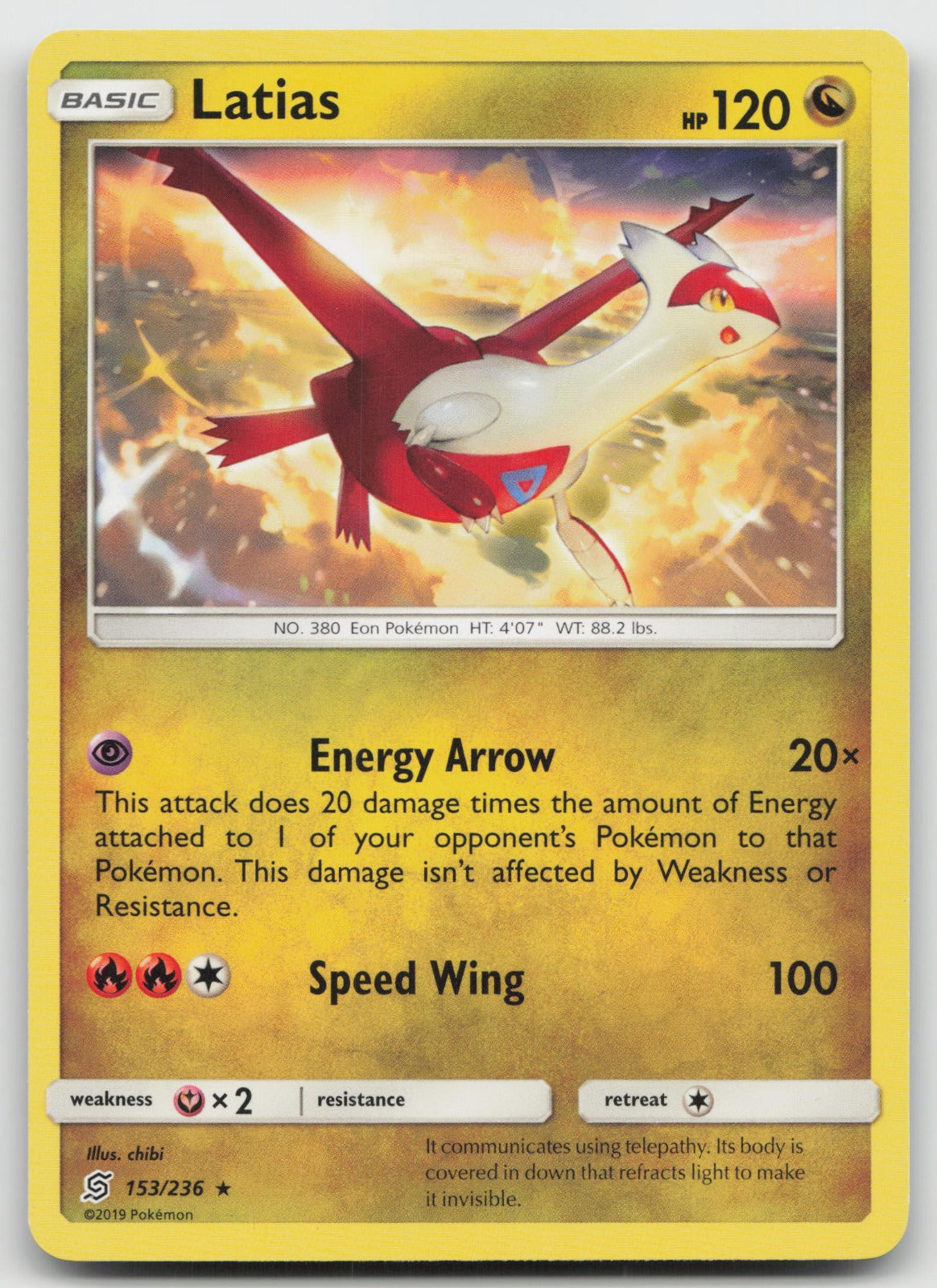 Latias Rare SM - Unified Minds 153/236 VLP