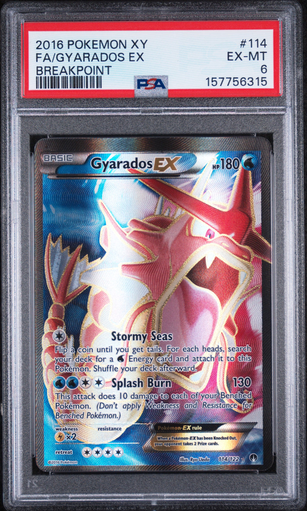 Gyarados Ex Pokemon Xy Breakpoint 114/122 PSA 6