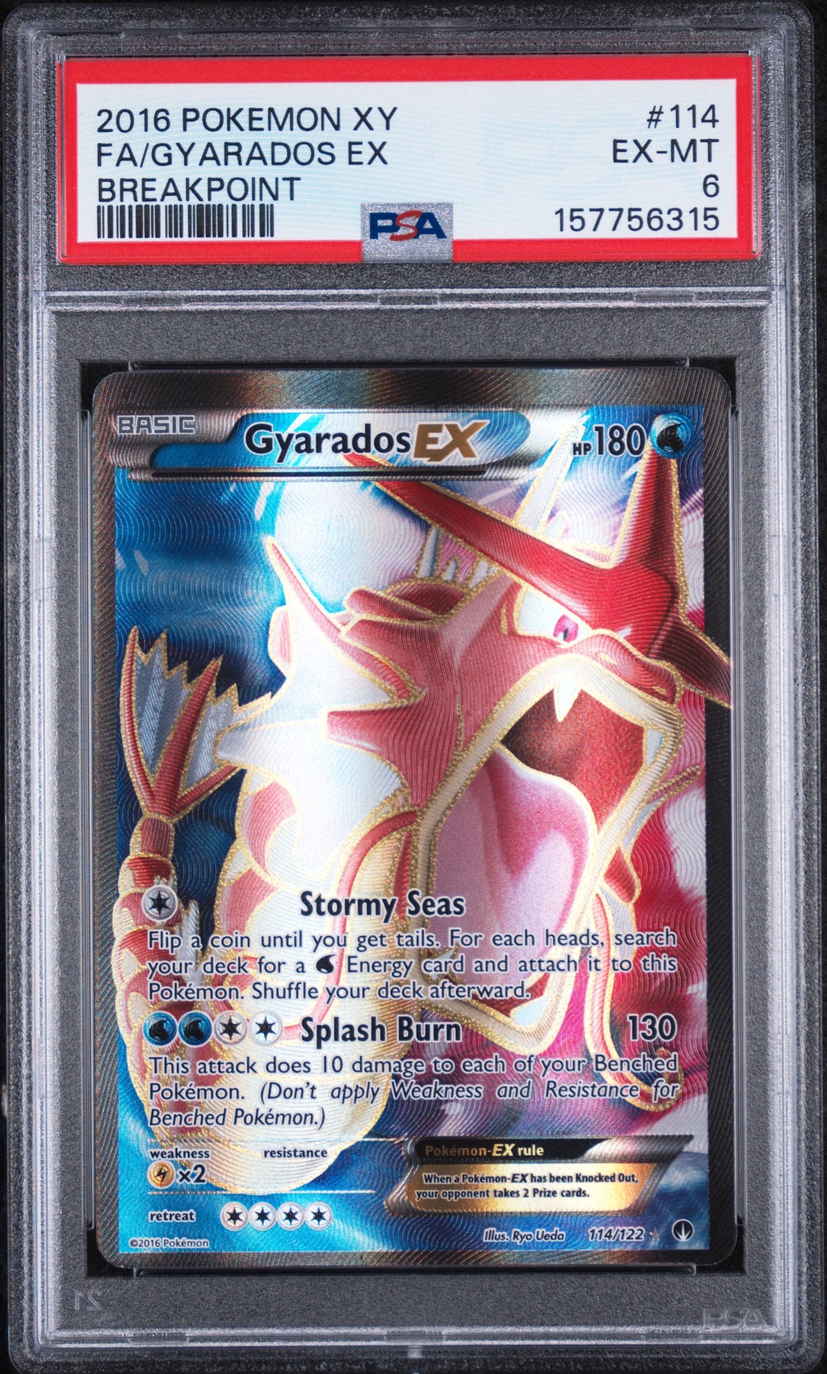 Gyarados Ex Pokemon Xy Breakpoint 114/122 PSA 6