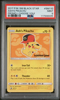 Ash's Pikachu Promo-I Choose You! Pokemon Sm Black Star Promo SM110 PSA 9