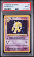 Hypno Holo Pokemon Fossil 8/62 PSA 8