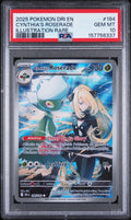 Cynthia's Roserade Illustration Rare Pokemon Dri Destined Rivals 184/182 PSA 10