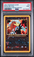Entei Pokemon Movie Promo Pokemon Reverse Holo WOTC 34 PSA 9