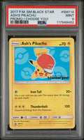 Ash's Pikachu Promo-I Choose You! Pokemon Sm Black Star Promo SM114 PSA 9